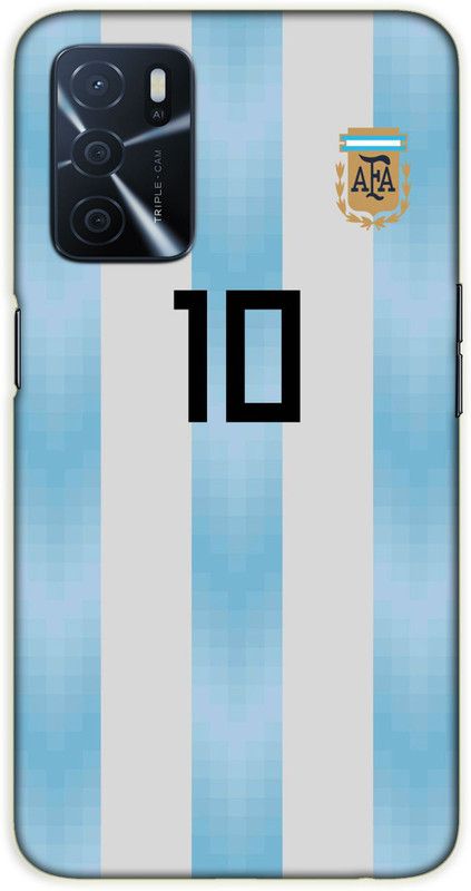 iprinto Back Cover for Oppo A53s 5G, Oppo A16 Messi Back Cover  (Blue, Hard Case, Pack of: 1)