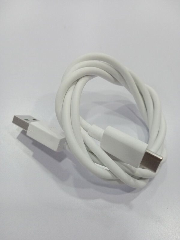 NUKAICHAU USB Type C Cable 6.5 A 1.00370999999995 m Copper Braiding mi 33w fast charger type c cable  (Compatible with 50W/5A FAST CHARGING CABLE TYPE C FOR OPPO RENO / RENO 2 / RENO 10X ZOOM, White, One Cable)