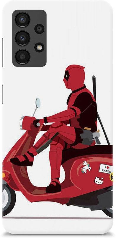 Chiraiyaa Back Cover for SAMSUNG Galaxy A13  (White, Red, Hard Case)