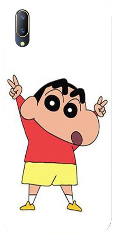 Golden Mask Back Cover for Vivo V11 Pro Shinchan With White Background  (Multicolor, Waterproof, Silicon, Pack of: 1)