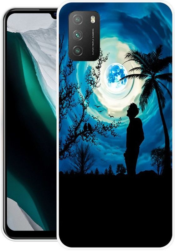 KLC Back Cover for Poco M3  (Multicolor, Silicon)
