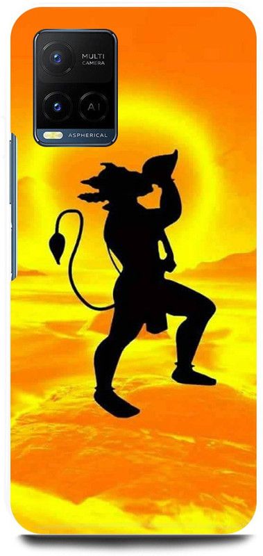 play fast Back Cover for Vivo Y33s, V2109 HANUMAN, JI, JAI,SHREE, RAM  (Yellow, Hard Case, Pack of: 1)