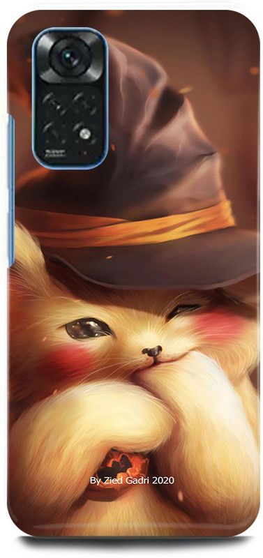 play fast Back Cover for Redmi Note 11S CAT, CUTE, CAT, LOVELY, CAT, MEOW  (Yellow, Hard Case, Pack of: 1)