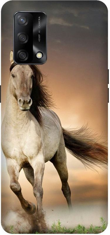 SAVETREE Back Cover for Oppo F19, CPH2219, Oppo F19s, CPH2223, Horse, Animal  (Multicolor, 3D Case, Pack of: 1)