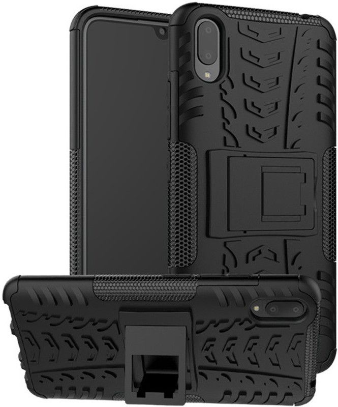 MOBIRUSH Back Cover for Vivo V11  (Black, Rugged Armor, Pack of: 1)
