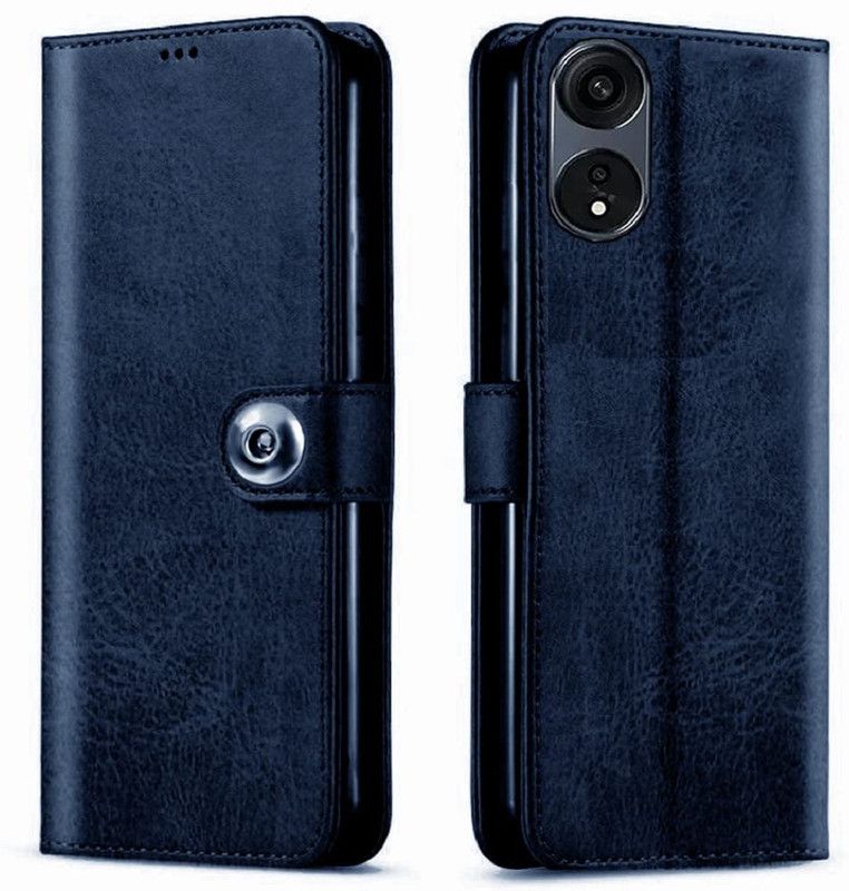 COVERBLACK Flip Cover for Oppo A78 5G  (Blue, Dual Protection, Pack of: 1)
