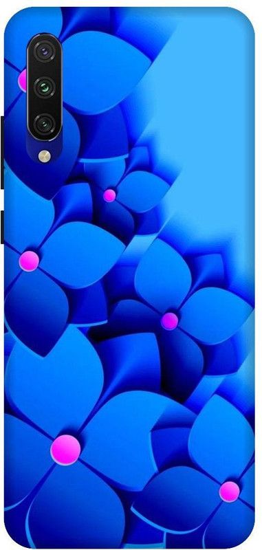 SSMORYA Back Cover for Redmi Mi A3 Blue Drops Printed Back Cover  (Multicolor, Waterproof)