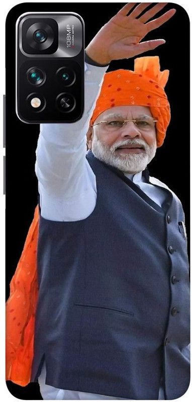 LUCKY MOBI.COM Back Cover for Redmi Note 11 ( MODI WALLPAPER) PRINTED BACK COVER  (Multicolor, Hard Case, Pack of: 1)
