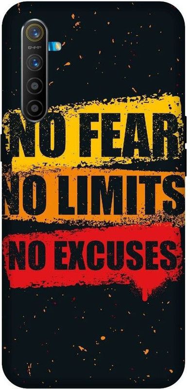 SSMORYA Back Cover for Realme X2 No Fear No limits Printed Back Cover  (Multicolor, Waterproof, Pack of: 1)
