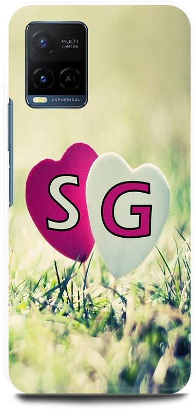 JUGGA Back Cover for Vivo Y21T, V2135, S LOVES G NAME,S NAME, G LETTER, ALPHABET,S LOVE G NAME  (Green, Hard Case, Pack of: 1)
