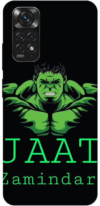 THE NARAYANA COLLECTIONS Back Cover for REDMI NOTE 11s-CHOUDHARY,JATT,JAAT,BOY,HULK,JAMIDAR  (Multicolor, Hard Case, Pack of: 1)