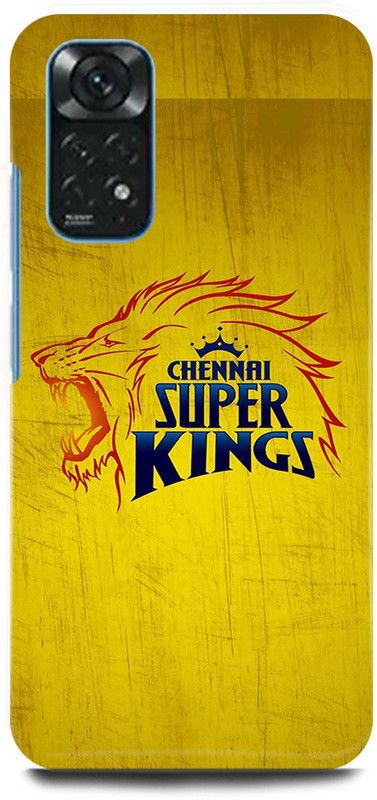 play fast Back Cover for Redmi Note 11 CHENNAI, SUPER, KINGS, IPL, TEAM, LOGO  (Yellow, Hard Case, Pack of: 1)