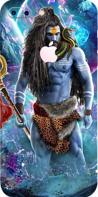 BUGGU Apple iPhone 7 Plus Mobile Skin  (Ultra Super Mahadev Skin With High Matte Finish.)