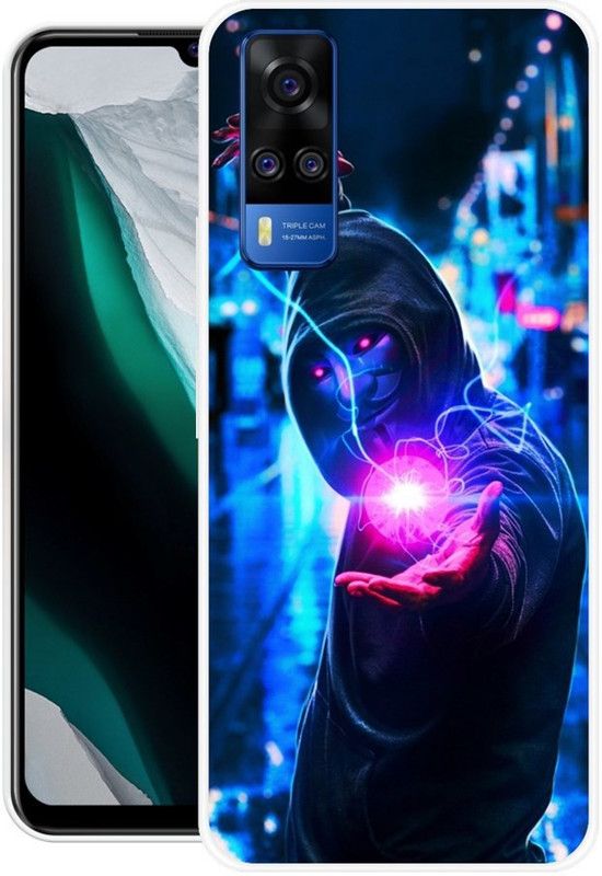 WOELLO Back Cover for Vivo Y53s NFC  (Multicolor, Grip Case, Silicon, Pack of: 1)