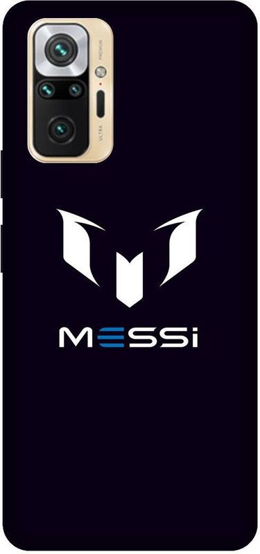 KARJUN Back Cover for Redmi Note 10 Pro Max, Black Messi Multicolour Printed Back Cover  (Multicolor, Hard Case, Pack of: 1)