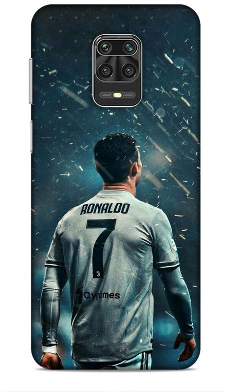 MAPPLE Back Cover for Redmi Note 9 Pro (Christiano / Ronaldo / Football / FIFA)  (Black, Hard Case, Pack of: 1)