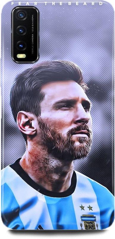 FUGGA Back Cover for Vivo Y12s, V2033, MESSI, LIONEL, MESSI, 10, JERSEY, KING, OF, FOOTLBALL  (Multicolor, Hard Case, Pack of: 1)