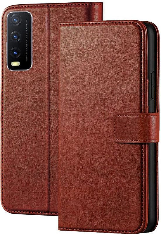 BooZ Back Cover for Vivo Y12S  (Brown, Dual Protection, Pack of: 1)