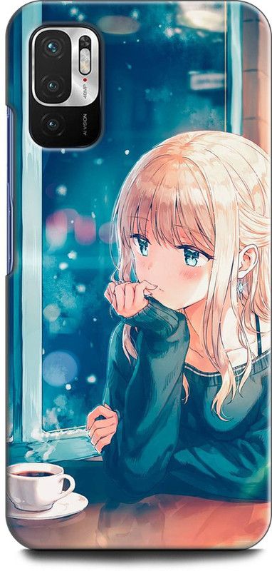 Afterglow Back Cover for Redmi Note 10T 5G ANIME, CARTOON, ANIME GIRL, SAD, LOVE, ALONE  (Multicolor, Shock Proof, Pack of: 1)