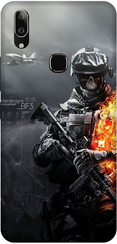KARJUN Back Cover for Vivo V9, Armi Soldier Multicolour Printed  (Multicolor, Hard Case)