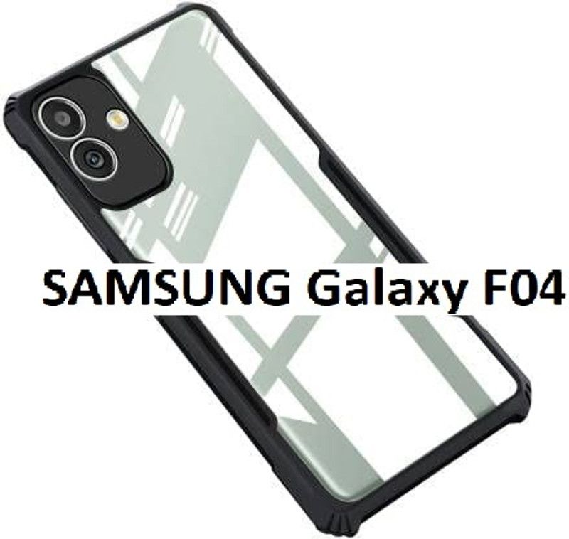 LIKEDESIGN Back Cover for SAMSUNG Galaxy F04, SAMSUNG F04  (Black, Shock Proof, Pack of: 1)