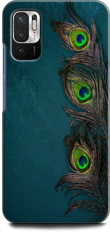 Afterglow Back Cover for Redmi Note 10T 5G MOR PANKH, KRISHNA JI, KANHA, PEACOCK FEATHER, FEATHER  (Multicolor, Shock Proof, Pack of: 1)