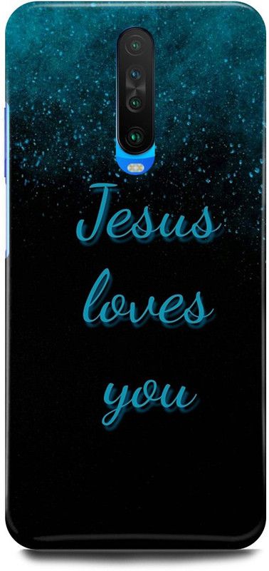 FRONK Back Cover for POCO X2, MZB8742IN, JESUS, CROSS, GOD, CHRIST  (Blue, Hard Case, Pack of: 1)