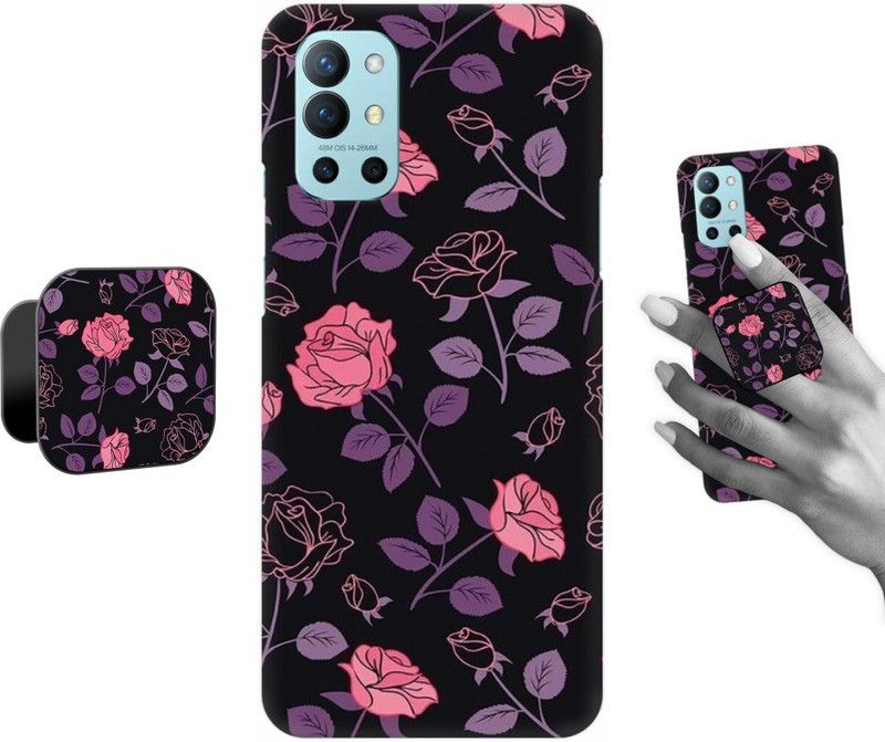 COBIERTAS Back Cover for Oneplus 9R  (Multicolor, Cases with Holder)