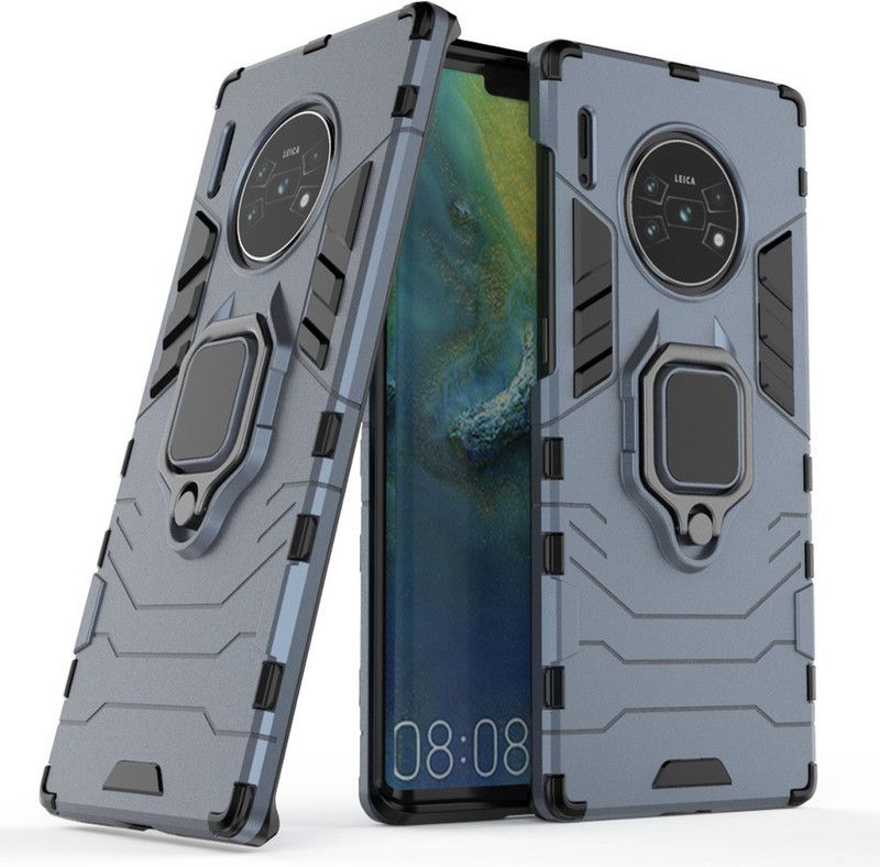 MOBIRUSH Back Cover for Huawei Mate 30 Pro  (Grey, Rugged Armor)