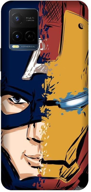 BYXIS Back Cover for Vivo Y21 Iron Man, Love You 3000, Superhero, Avengers, End game, Tony Stark, Marval, comic  (Multicolor, Shock Proof, Pack of: 1)