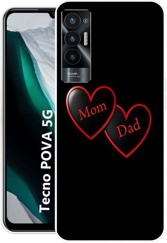 aemcesh Back Cover for Tecno Pova 5G  (Multicolor, Grip Case, Silicon, Pack of: 1)