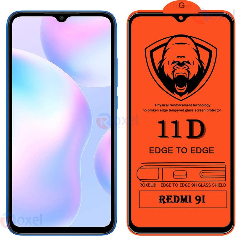 SoftTech Edge To Edge Tempered Glass for Redmi 9I  (Pack of 2)
