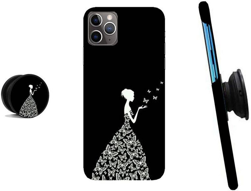 HELLO CASE Back Cover for Apple Iphone 11 Pro  (Black, White)