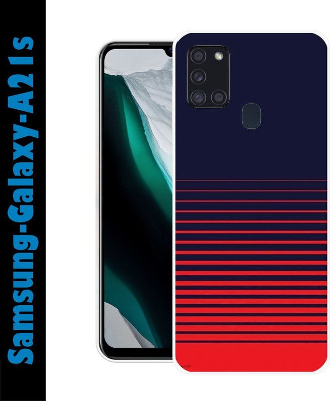CellWorld Back Cover for Samsung Galaxy A21S  (Blue, Red, Silicon)