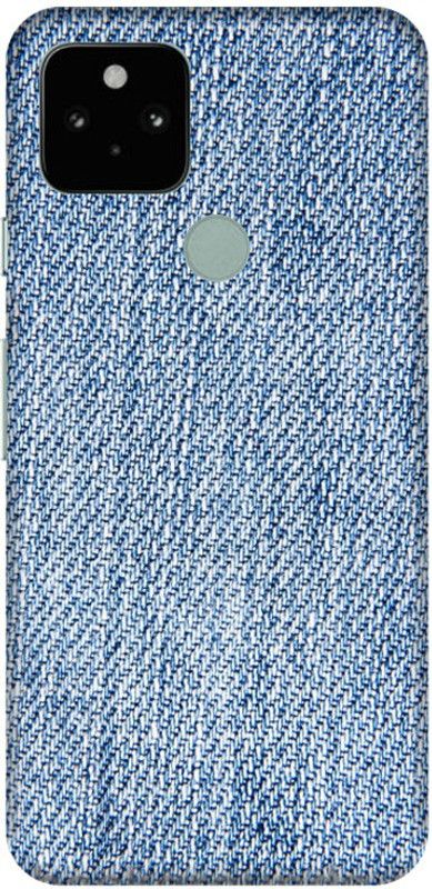 PNBEE Back Cover for Google Pixel 5, GD1YQ, GTT9Q - Jeans Pattern Print  (Multicolor, Hard Case, Pack of: 1)