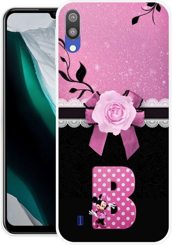DESILOVE Back Cover for Samsung Galaxy M01  (Black, Pink, Grip Case, Silicon)