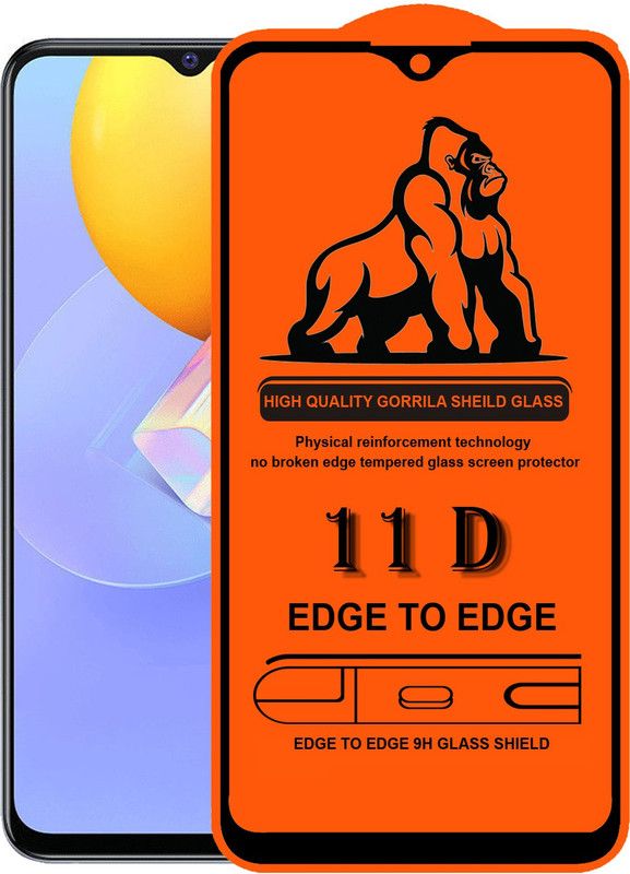 Forego Edge To Edge Tempered Glass for vivo Y53s  (Pack of 1)