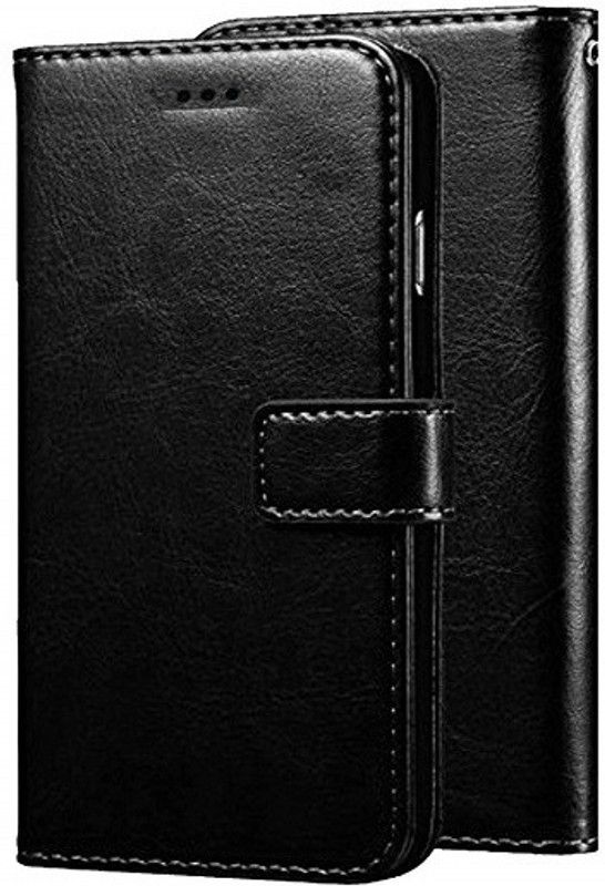 Zelfo Flip Cover for Oppo A16K  (Black, Pack of: 1)