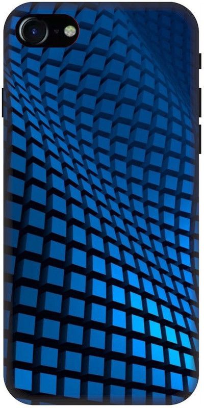 UMPRINT Back Cover for Apple Iphone 7 Design Blue Art Printed Back Cover  (Multicolor, Hard Case, Pack of: 1)