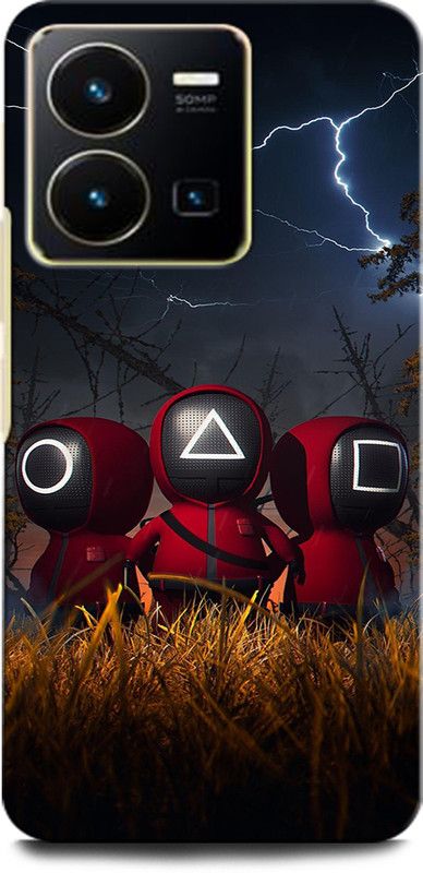 ORBIQE Back Cover for Vivo Y35 V2205 SQUID GAME, SERIES, MOVIE  (Multicolor, Hard Case, Pack of: 1)