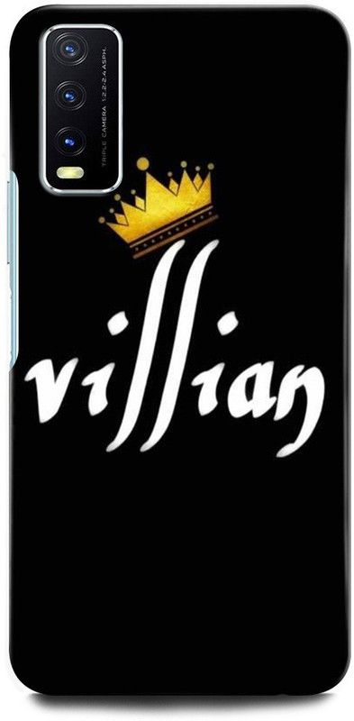 GRAFIQE Back Cover for Vivo Y20G  (Black, White, Shock Proof, Pack of: 1)