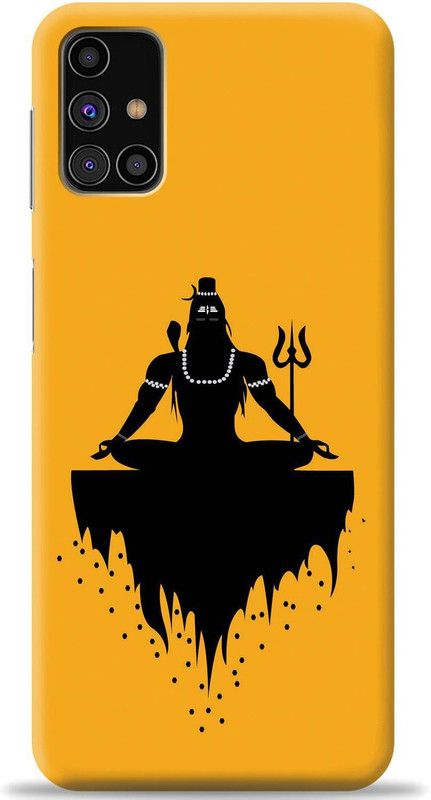 Crafter Back Cover for Samsung Galaxy M31s  (Yellow, Black, Shock Proof, Pack of: 1)