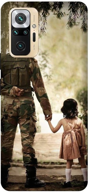 GRAFIQE Back Cover for REDMI Note 10 Pro Max M2101K6I FATHER DAUGHTER LOVE, INDIAN ARMY, CUTE GIRL, FATHER LOVE  (Multicolor, Shock Proof, Pack of: 1)