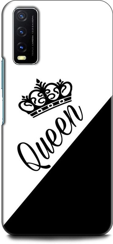 Dronk Back Cover for Vivo Y20i, V2027 QUEEN, PRINCESS, RANI  (Multicolor, Dual Protection, Pack of: 1)