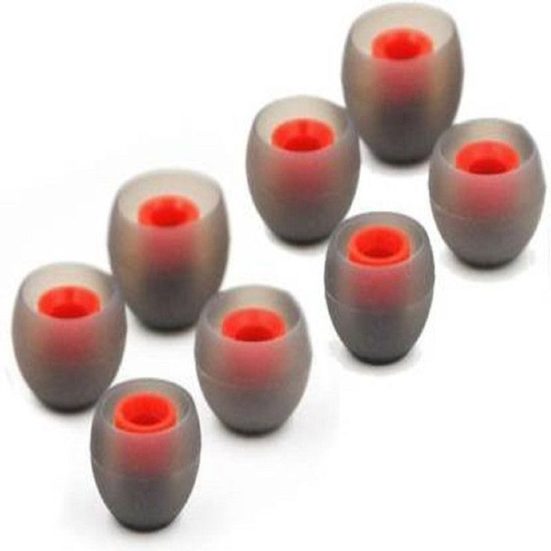 THE DARK NIGHT Hoppokart Red 8pcs Earbuds Rubber earphone tips replace... In The Ear Headphone Cushion  (Pack of 1, Multicolor)
