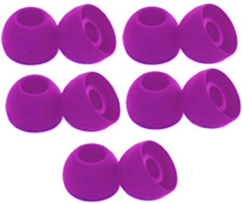 THE DARK NIGHT Qweezer 10 Pcs (5 Pair) Silicon Earbuds Rubber Earbuds ... In The Ear Headphone Cushion  (Pack of 1, Multicolor)