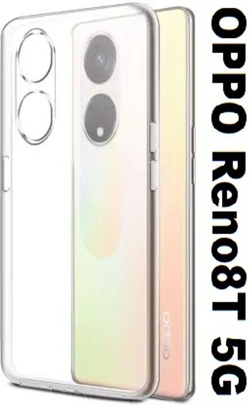 DSCASE Back Cover for OPPO Reno8T 5G, oppo reno 8t 5g, (CT)  (Transparent, Shock Proof, Silicon, Pack of: 1)