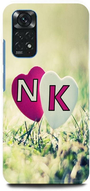 Dimora Back Cover for Redmi Note 11 , N LOVES K NAME N NAME K LETTER ALPHABET N LOVE K NAME  (Multicolor, Hard Case, Pack of: 1)