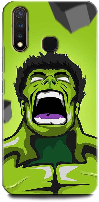 BARMANS Back Cover for Vivo Y19 / Hulk, Angry Hulk, Marvel, Avengers, Superhero, Comic  (Multicolor, Shock Proof, Pack of: 1)