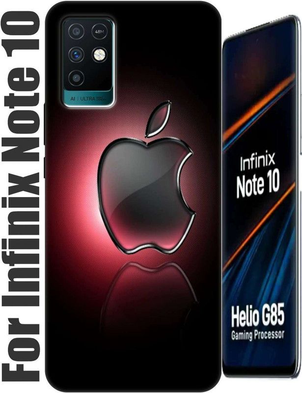 Sheorano Back Cover for Infinix Note 10 2504  (Red, Grip Case, Silicon, Pack of: 1)